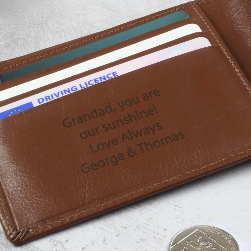 Personalised Leather Wallet
