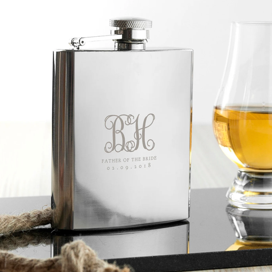 Personalised Monogrammed Hip Flask