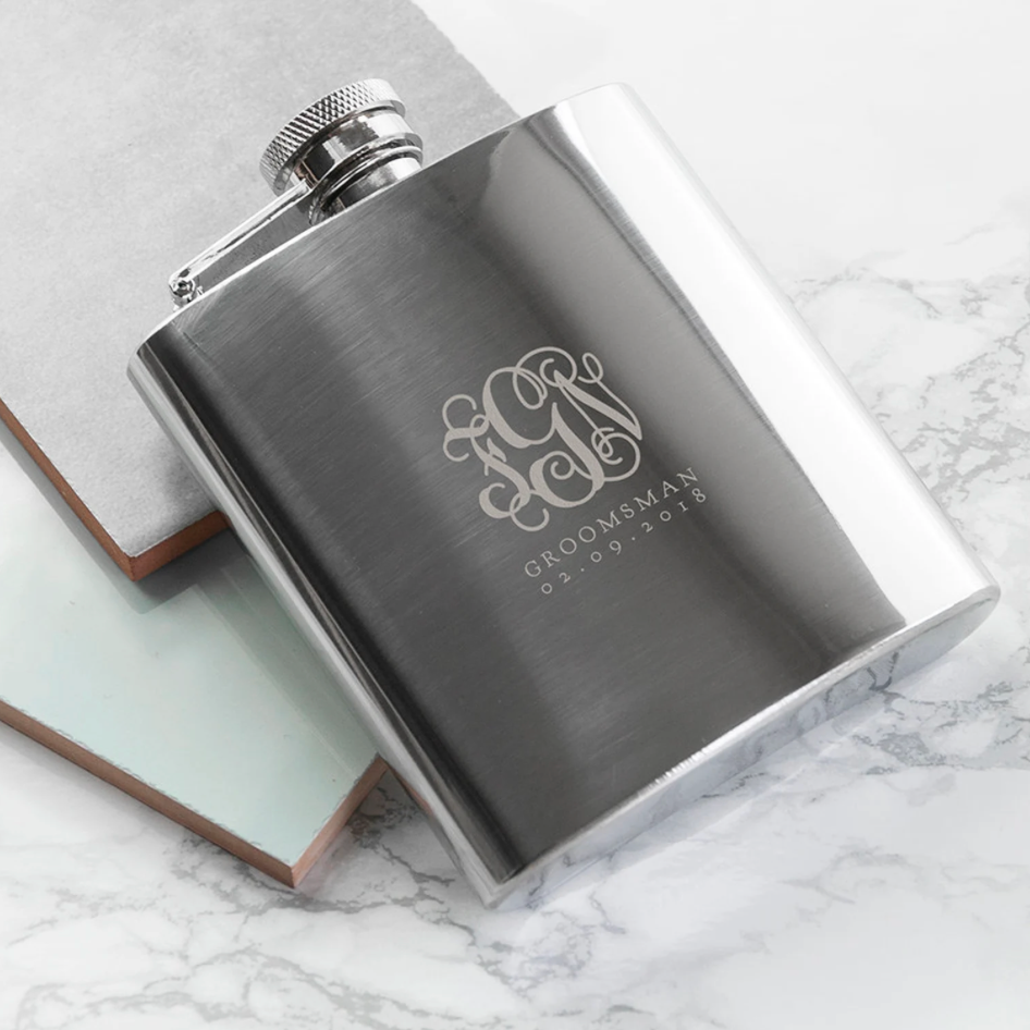 Personalised Monogrammed Hip Flask