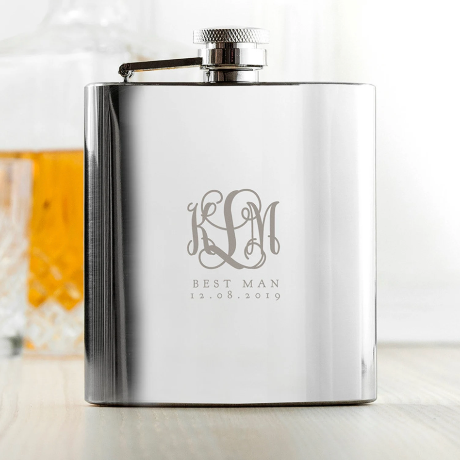 Personalised Monogrammed Hip Flask