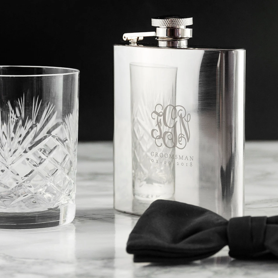 Personalised Monogrammed Hip Flask