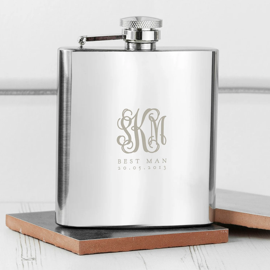 Personalised Monogrammed Hip Flask