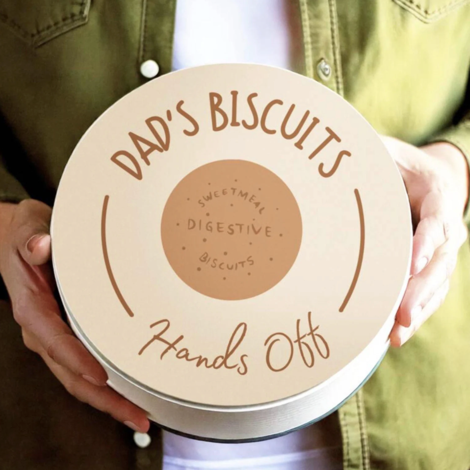 Personalised Dad's Biscuit Tin