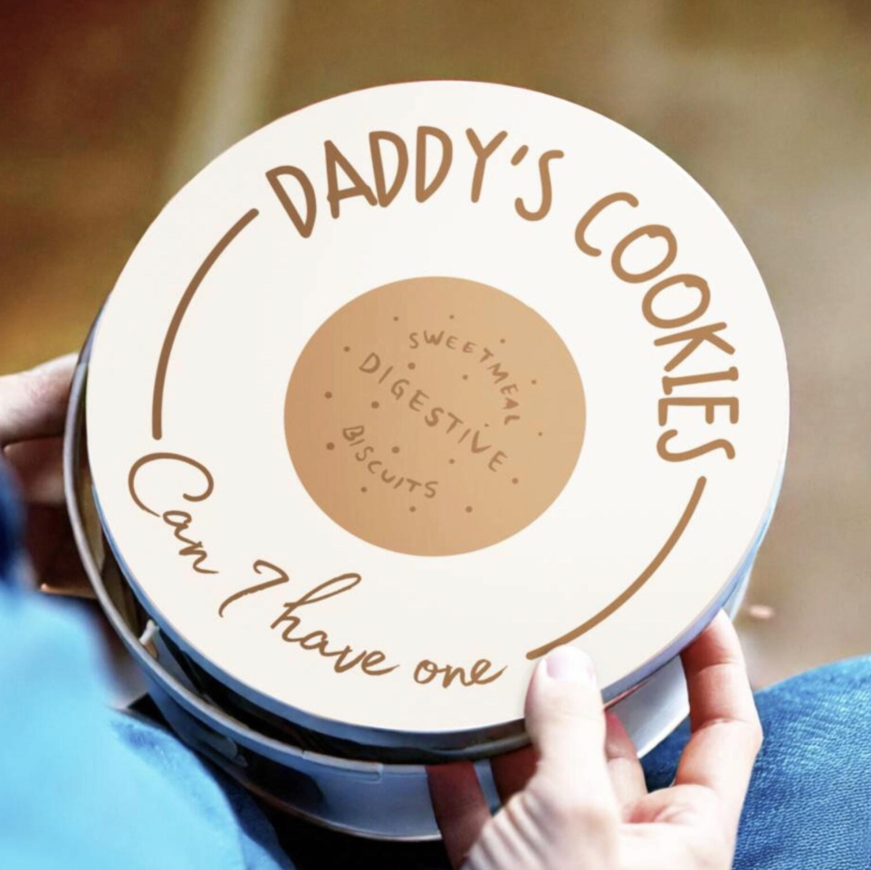 Personalised Dad's Biscuit Tin