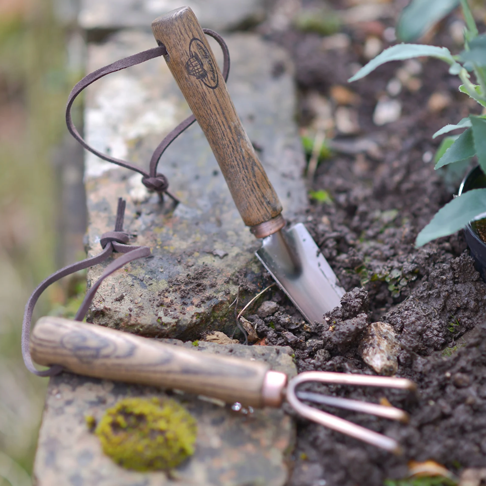 Personalised Copper Garden Tool Set, Parent and Child