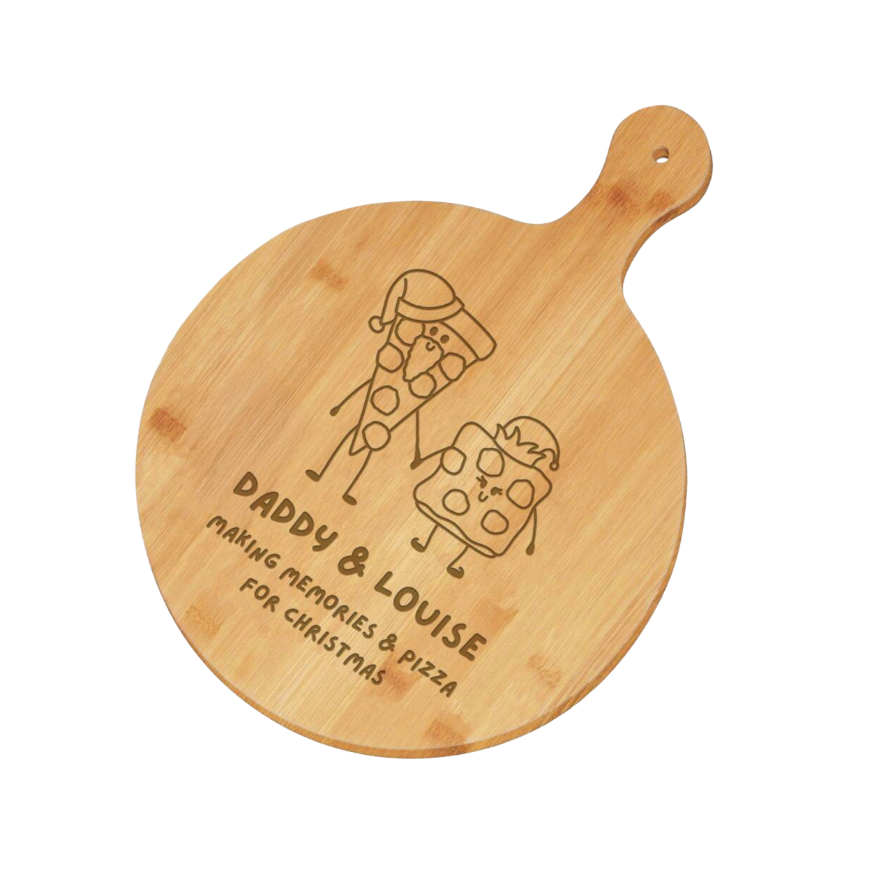 Personalised Christmas Pizza Serving Board