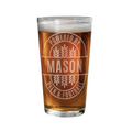 Personalised Brewery Style Craft Beer Gift Pint Glass