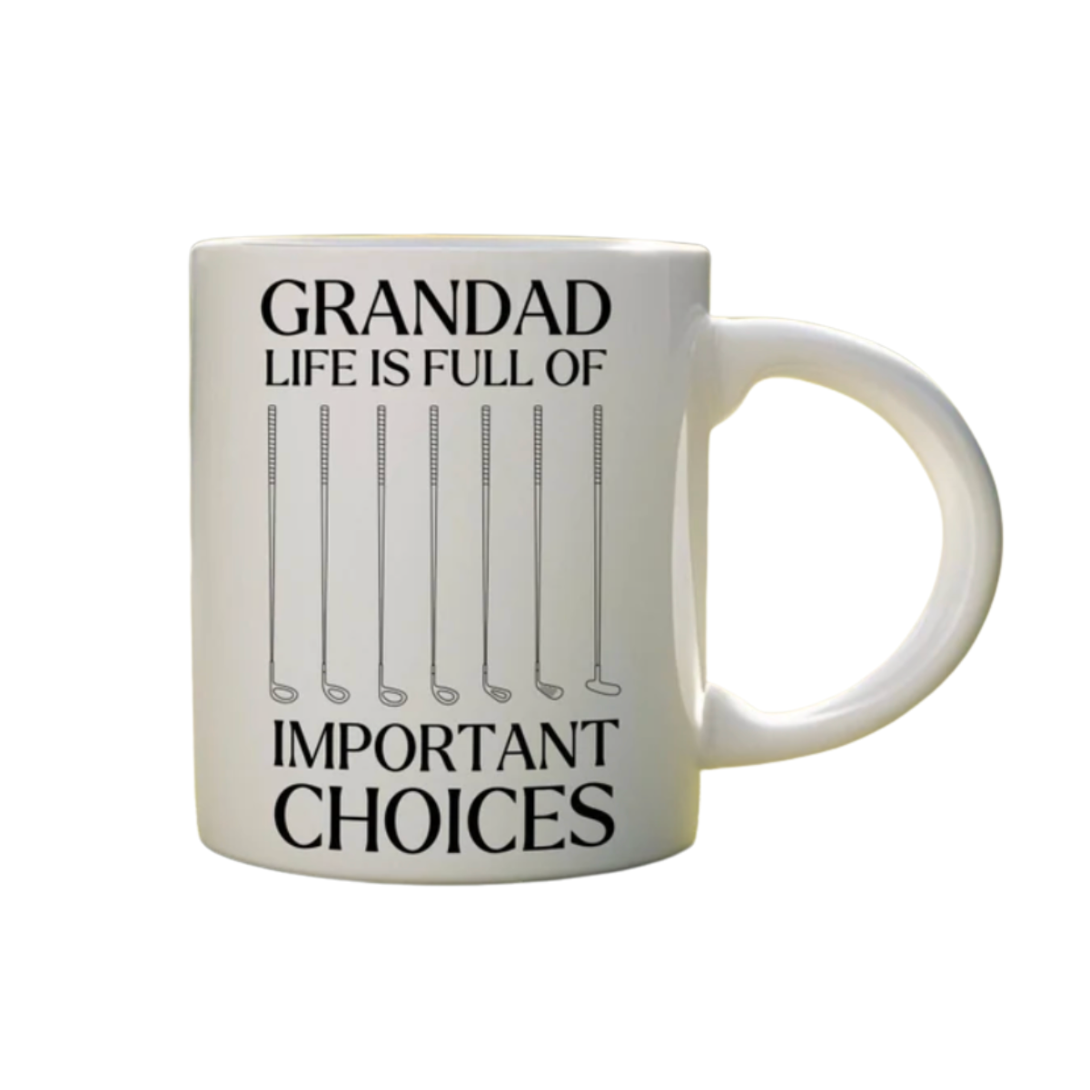 Personalised Golf 'Important Choices' Mug
