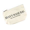 Personalised Cotton Men's Wash Bag