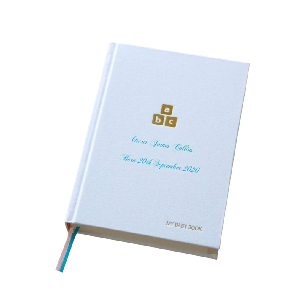 Personalised Baby Fabric Covered Keepsake Memory Book