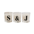 Scented Wedding Initial Favour Candles