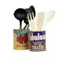 Vintage Planter & Storage Set of Retro Tomato Tins