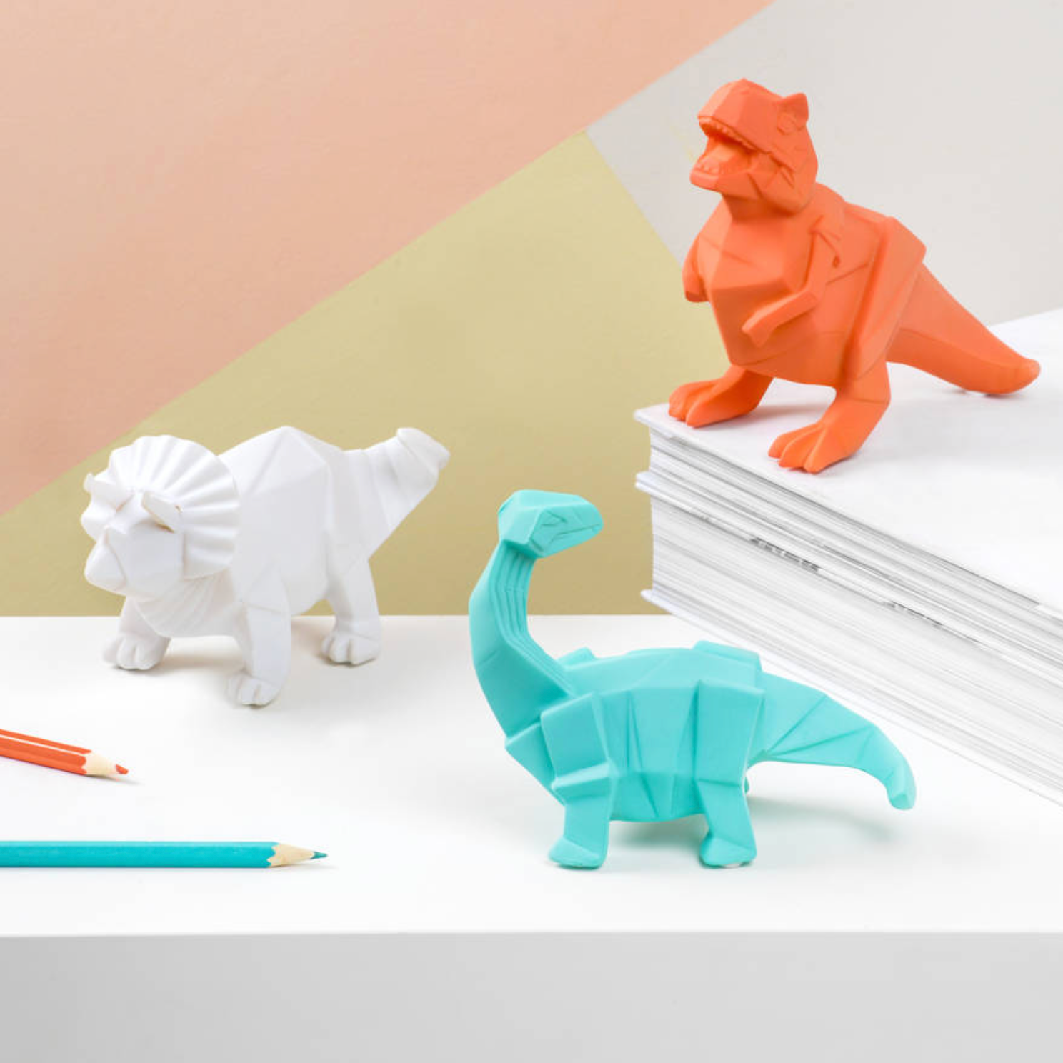 Mini Dinosaur Origami Style LED Night Light
