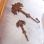 Palm Tree Copper Tropical Wall Metal Hooks