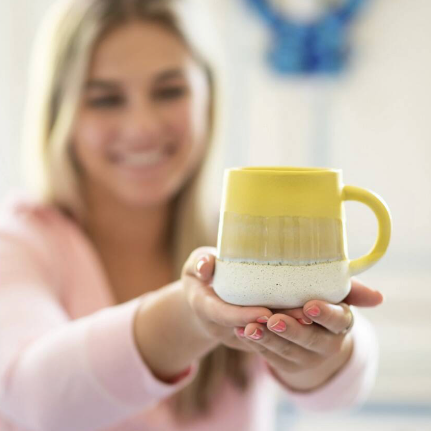 Mojave Yellow Reactive Glaze Stoneware Mug