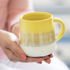 Mojave Yellow Reactive Glaze Stoneware Mug