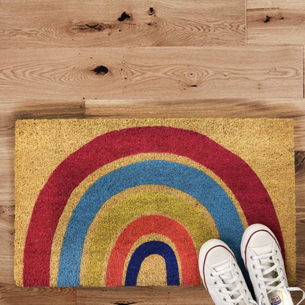 Bright Rainbow Doormat