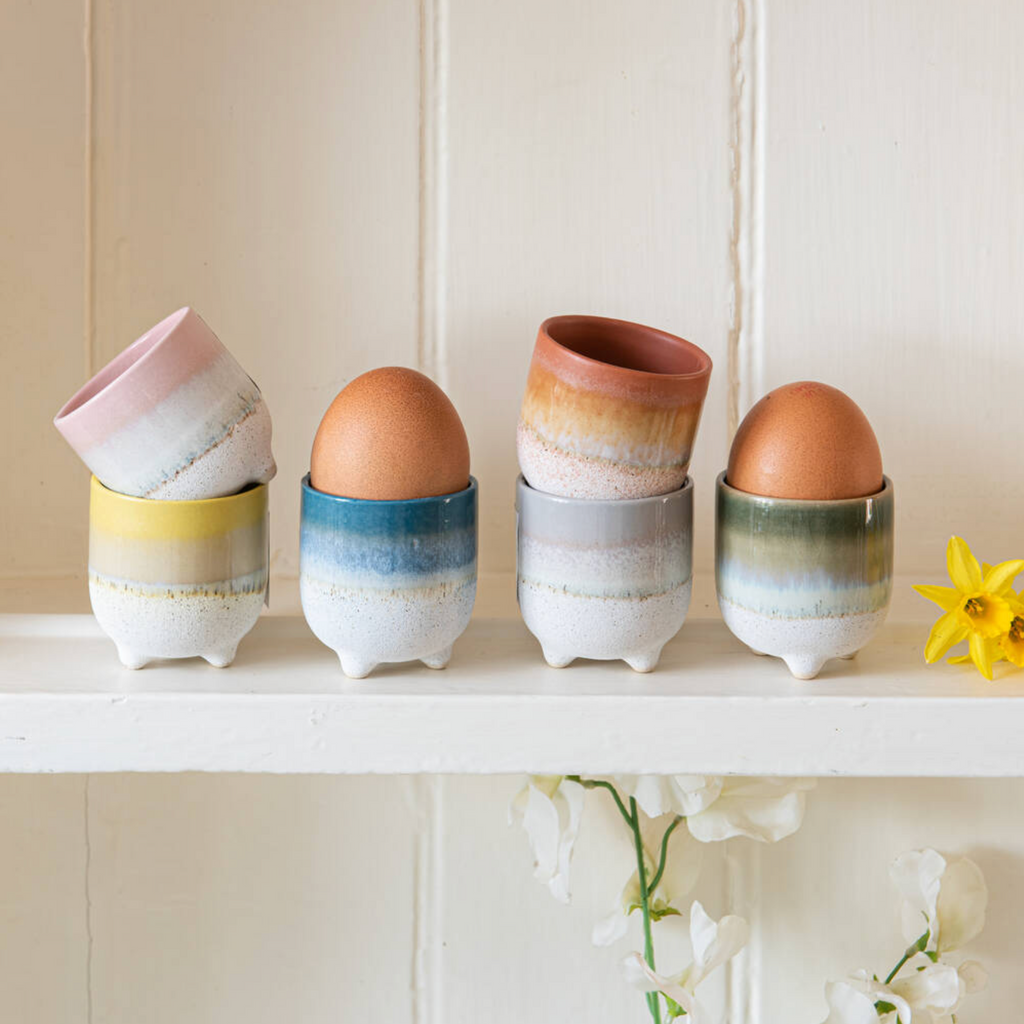 Set Of Two Mojave Glaze Stoneware Egg Cups