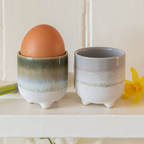 Set Of Two Mojave Glaze Stoneware Egg Cups