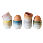 Set Of Two Mojave Glaze Stoneware Egg Cups