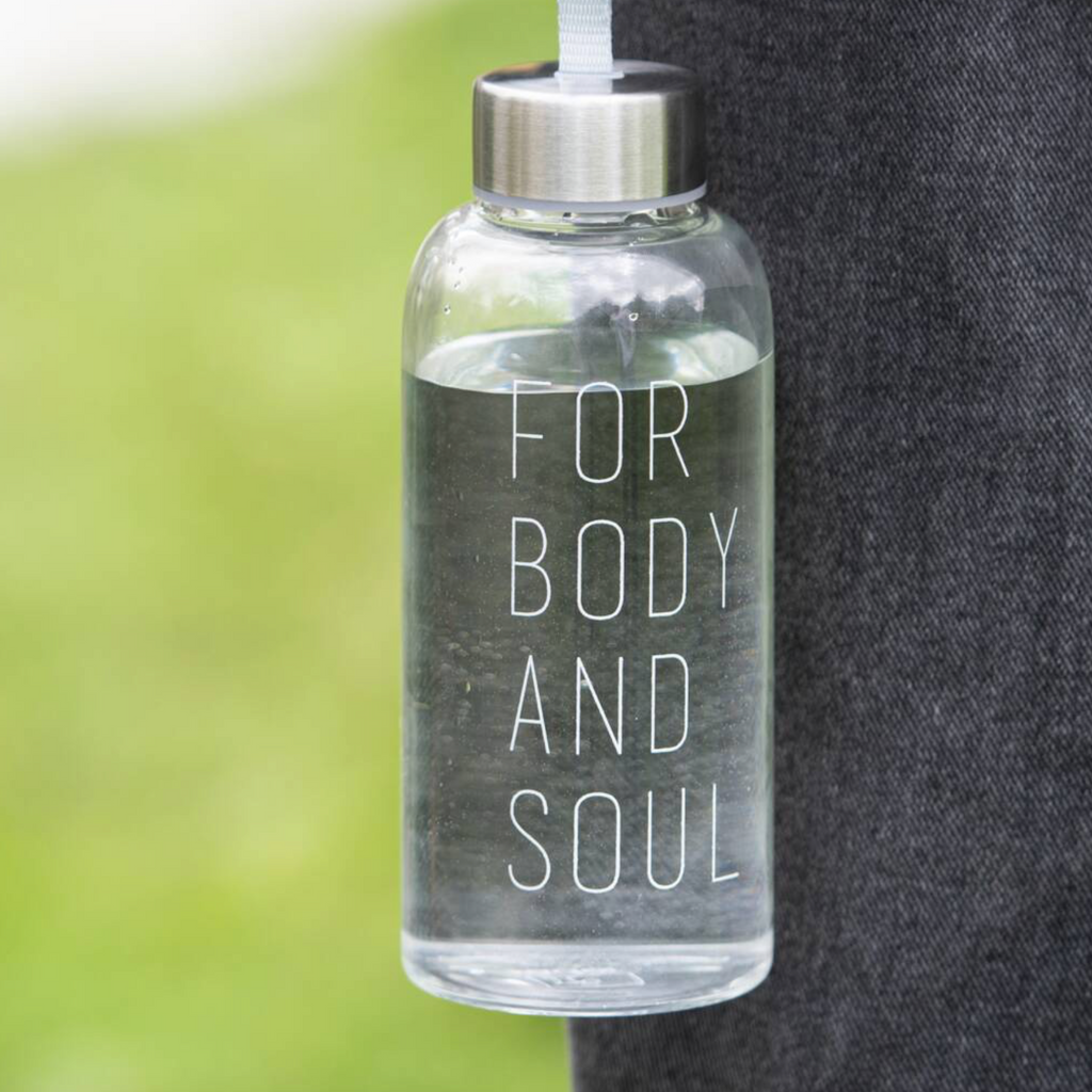 For Body And Soul Glass Travel Bottle