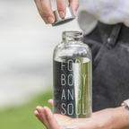 For Body And Soul Glass Travel Bottle