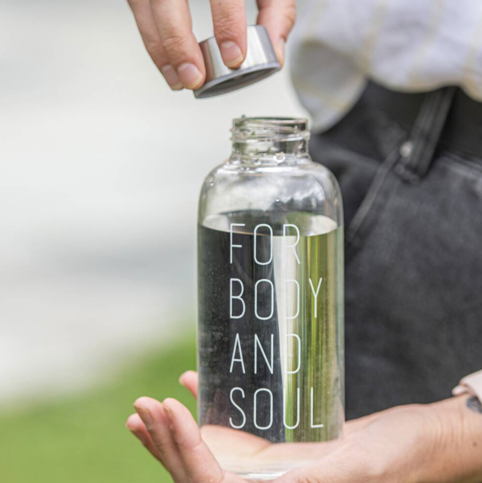 For Body And Soul Glass Travel Bottle
