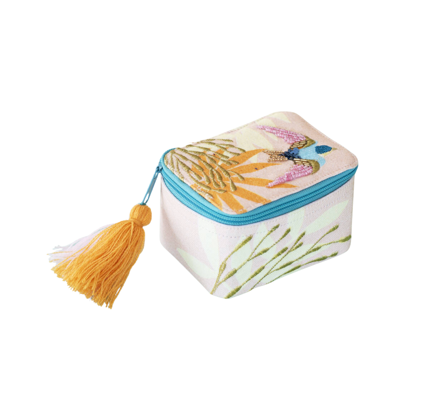 Jewelled Embroidered Jewellery Box