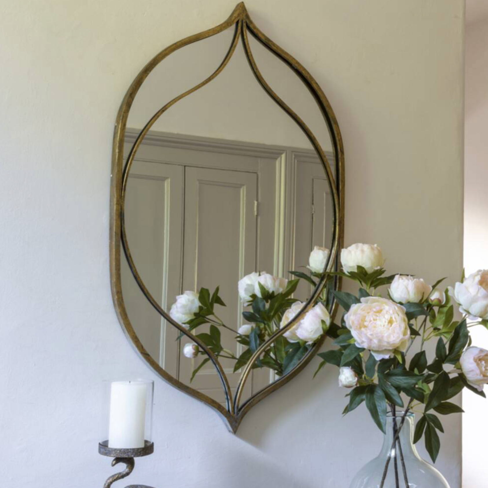 Elegant Metal Ornate Mirror