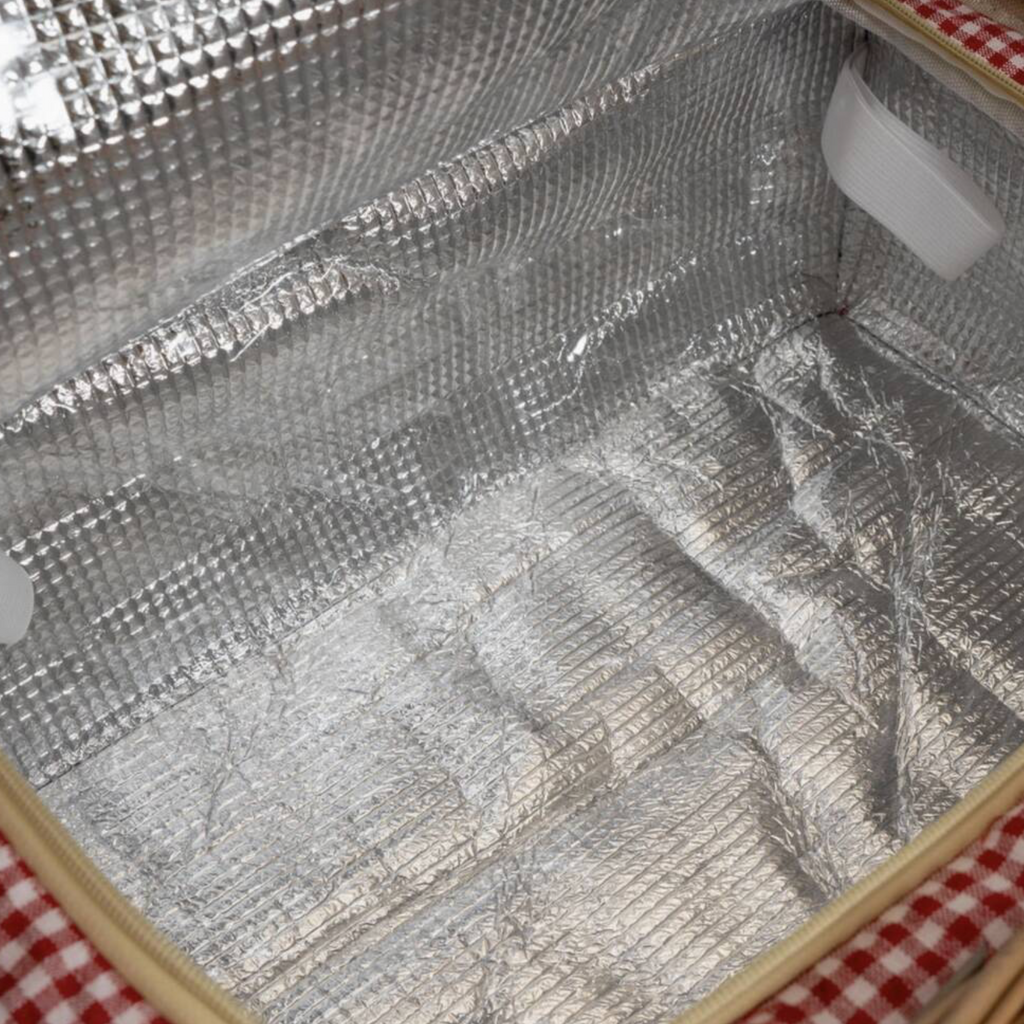 Four Person Luxury Picnic Basket with Contents