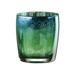 Electroplated Peacock Design Tumblers