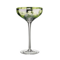 Tropical Leaf Champagne Coupe Glasses