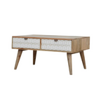Sleek White Minimal Coffee Table