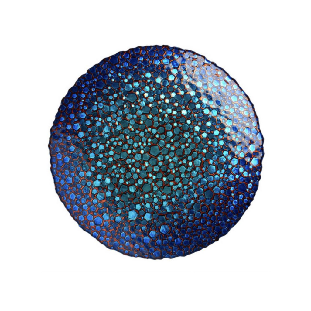 Marine Blues Mosaic Glass Bowl