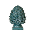 Handmade Ceramic Turquoise Artichoke Decoration
