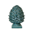Handmade Ceramic Turquoise Artichoke Decoration