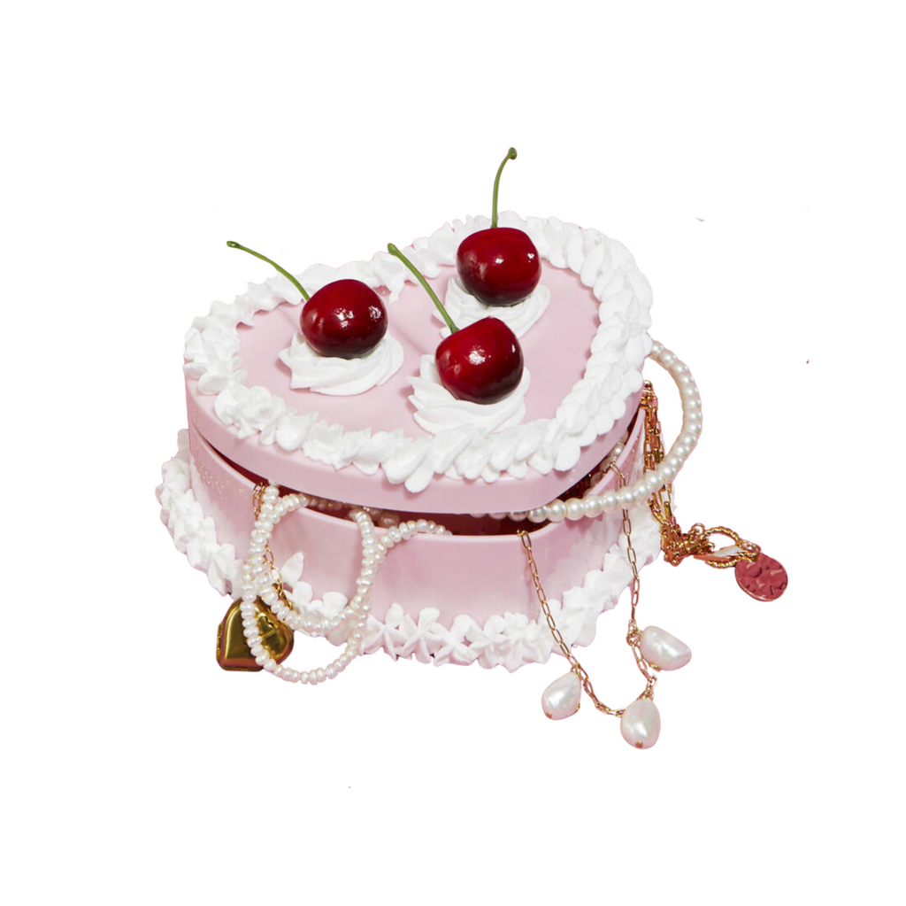 Heart Shaped Handmade Fake Cake Jewellery Box