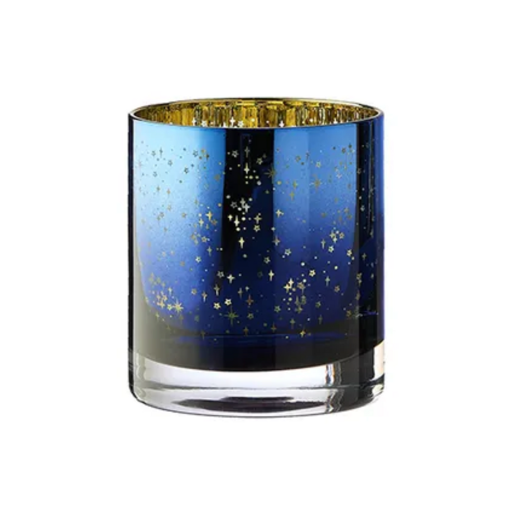 Electroplated Blue Celestial Night Light Holder