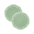 Set Of Two Summer Table Raffia Placemats