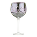 Electroplated Lilac Filigree Gin Glass