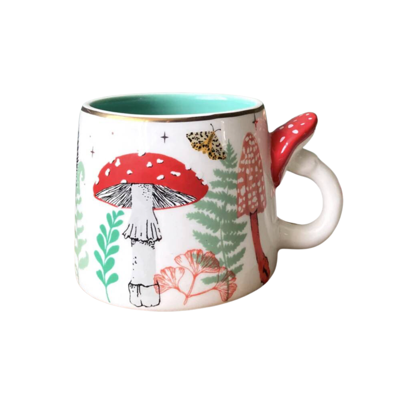 Hand Designed Mushroom Mug