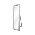 Soft Grey Vintage Style Floor Standing Mirror