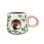 Giftboxed 3D Hedgehog Cup With Gold Rim