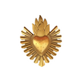 Milagro Metal Gold Heart Decoration