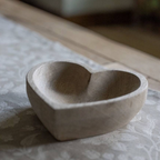 Mango Wood Heart Shaped Trinket Holder product listing screenshot showing price and product details