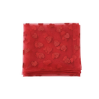 Embroidered Lace Hearts Table Runner product listing screenshot showing price and product details