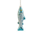 Etsy listing screenshot for Personalised Sardine Christmas Bauble showing price personalisation options and product details