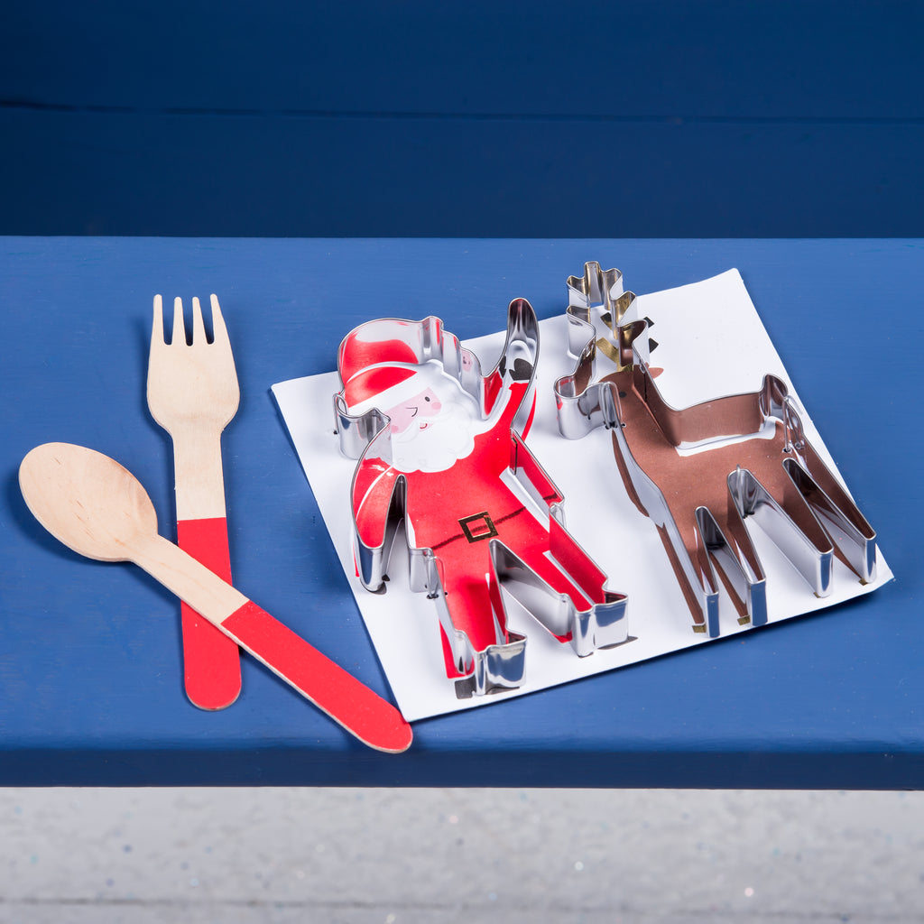 Santa & Reindeer Christmas Cookie Cutter Set