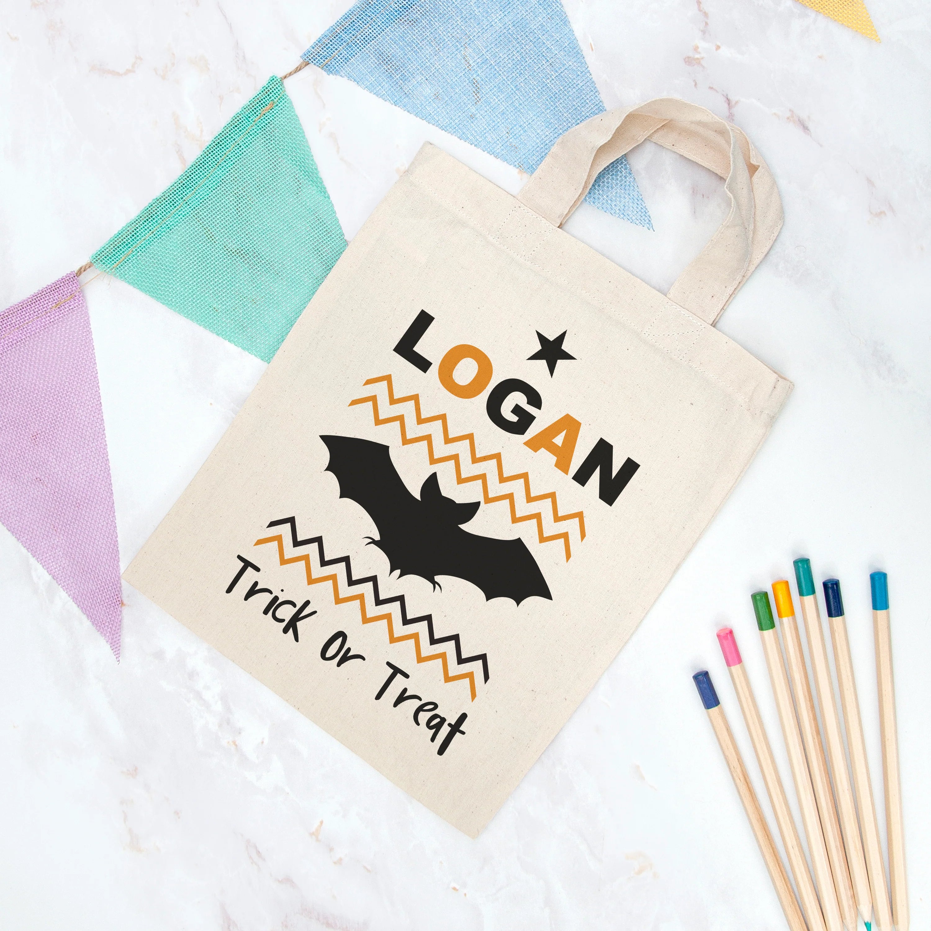 Personalised Halloween Trick or Treat Bag
