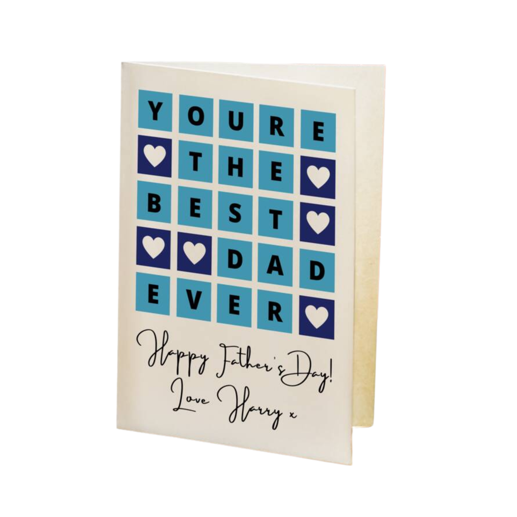 Fathers Day Word Game Card